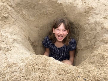 granddaughter in soil