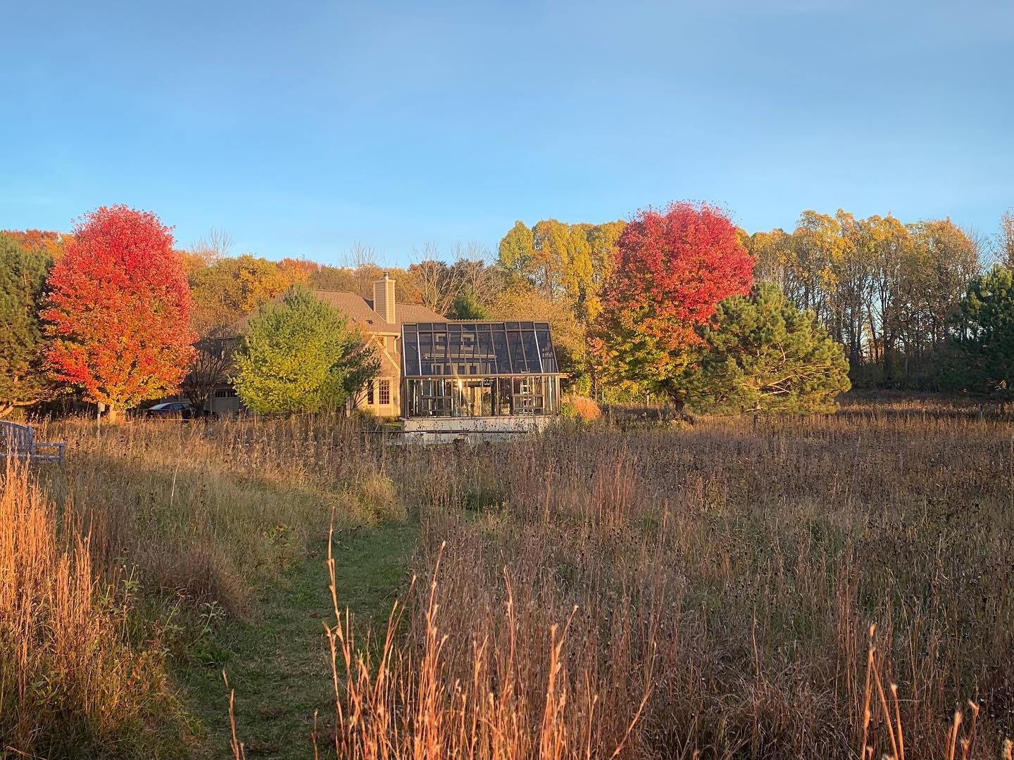 BC Greenhouse in fall foliage