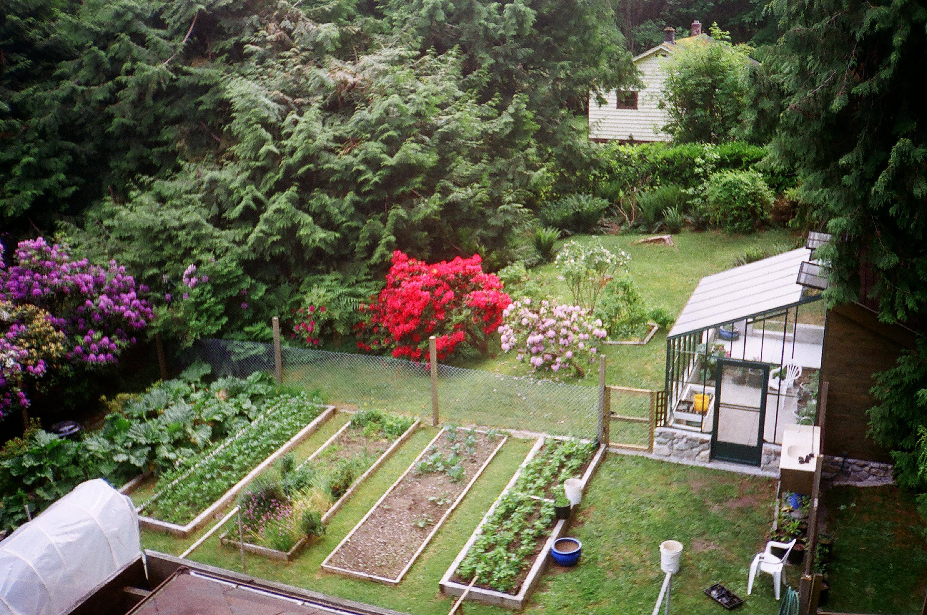 Spring Attached Greenhouse and Garden